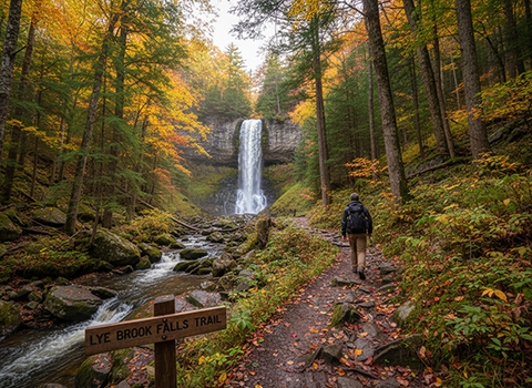 Lye Brook Falls Trail